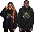 King & Queen Matching Couple Hoodie Set - His & Hers Pullover Hoodies - Valentine'S Day Gift for Couples